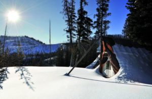 2011-Winter-Eastern-Oregon-Travel-Outdoors-Wallowa-Mountains-Big-Sheep-Creek-tent-ski-hut