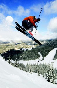 2011-Winter-Oregon-Adventures-Northern-Cascades-Mt-Hood-Skibowl-skier-off-a-jump
