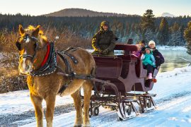 sleigh ride, sunriver stables