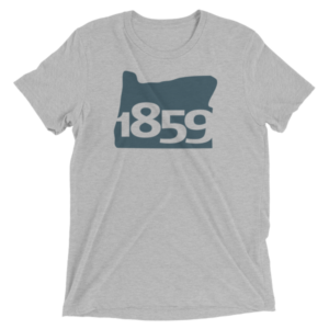 Oregon Statehood 1859 Short-Sleeve T-Shirt (navy)