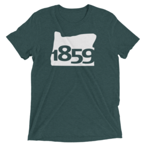 Oregon Statehood 1859 Short-Sleeve T-Shirt (white)