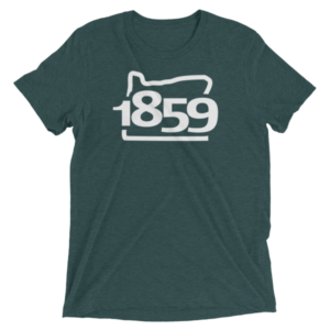 Oregon Statehood 1859 Short-Sleeve T-Shirt (white)