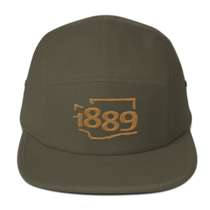 Washington Statehood 1889 Five-Panel Hat (gold)