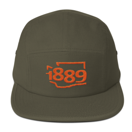 Washington Statehood 1889 Five-Panel Hat (orange)