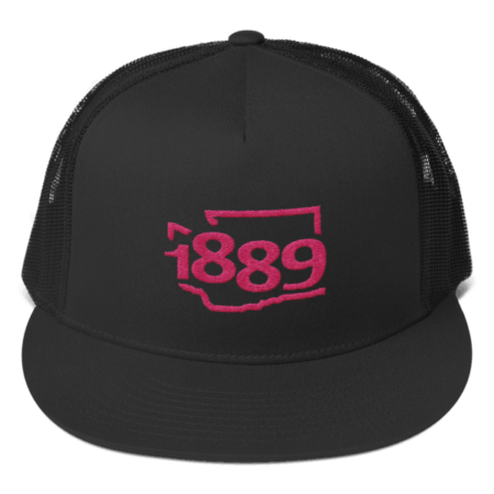 Washington Statehood 1889 Trucker Hat (pink)