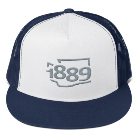 Washington Statehood 1889 Trucker Hat (gray)