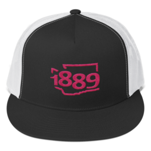 Washington Statehood 1889 Trucker Hat (pink)