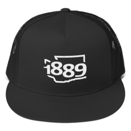 Washington Statehood 1889 Trucker Hat (white)