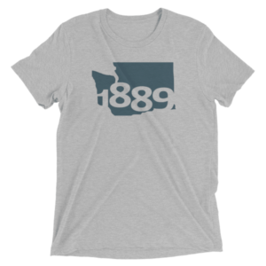 Washington Statehood 1889 Short-Sleeve T-Shirt (navy)