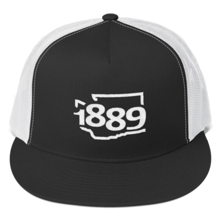 Washington Statehood 1889 Trucker Hat (white)