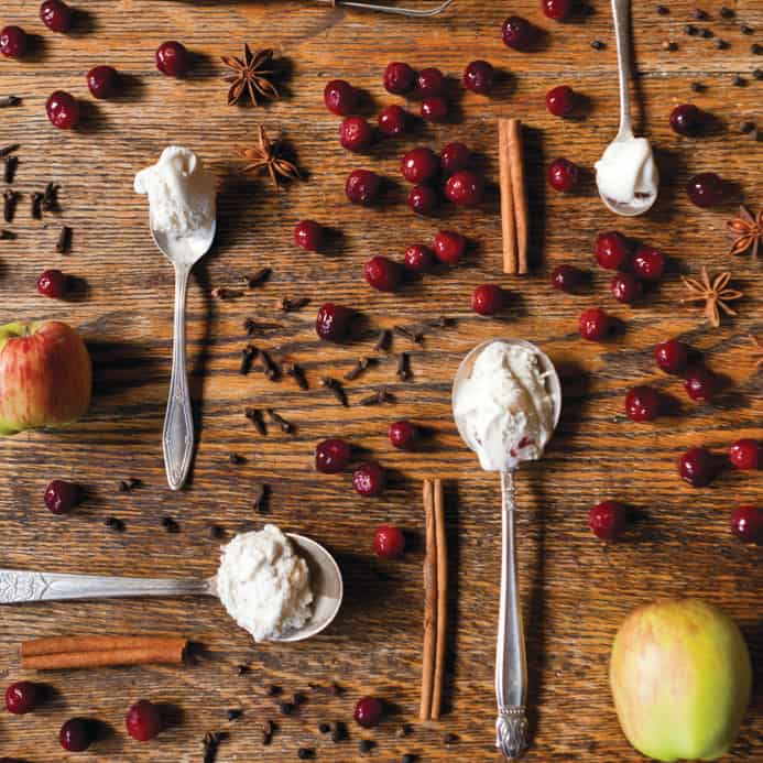 Salt & Straw’s cranberry-apple stuffing ice cream.