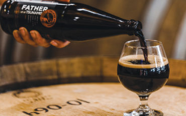 Pelican’s Father of All Tsunamis Imperial Stout is a tidal wave of flavor, aged in rye whiskey barrels.