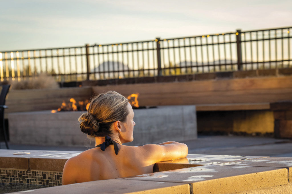 At Tetherow, go eco-chic luxurious with balconies, fireplaces and spa-style bathrooms—still close to town—with a 700-acre backyard beside the Deschutes National Forest.
