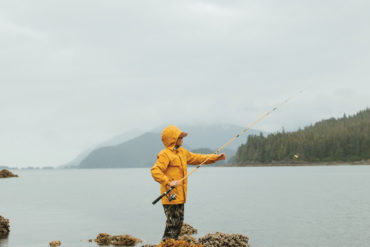 Lyf Gildersleeve, president of Flying Fish Company in Portland, takes his son, Miles, and the family to Oregon lakes for old-fashioned angling.