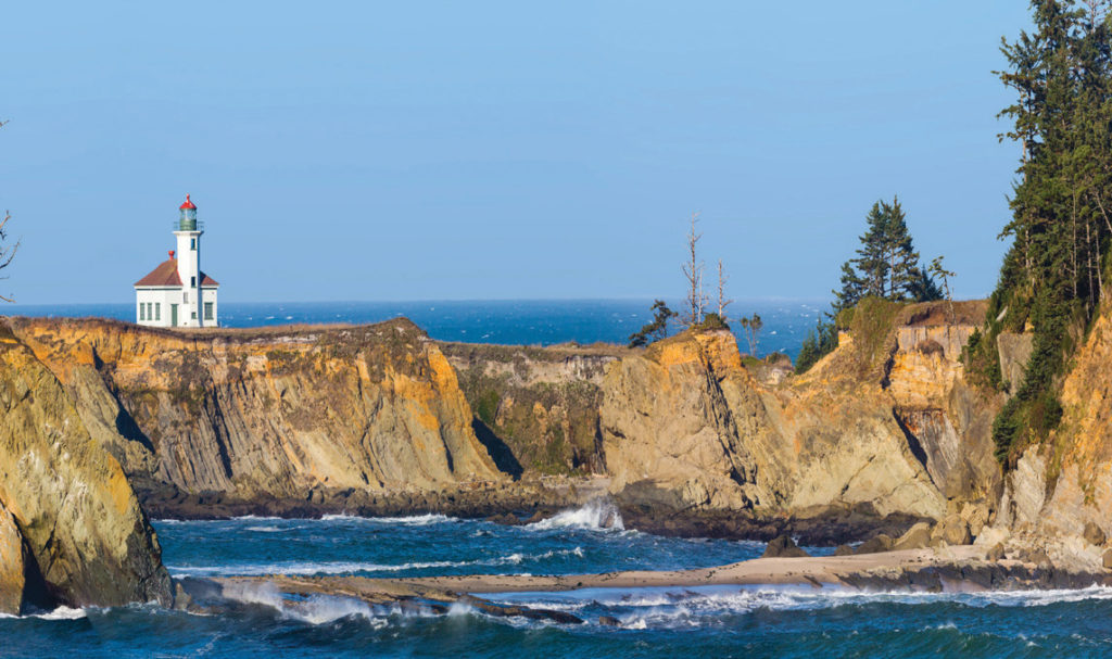 Imagine seafaring days of yore as you take in the historic details of the Cape Arago Lighthouse.