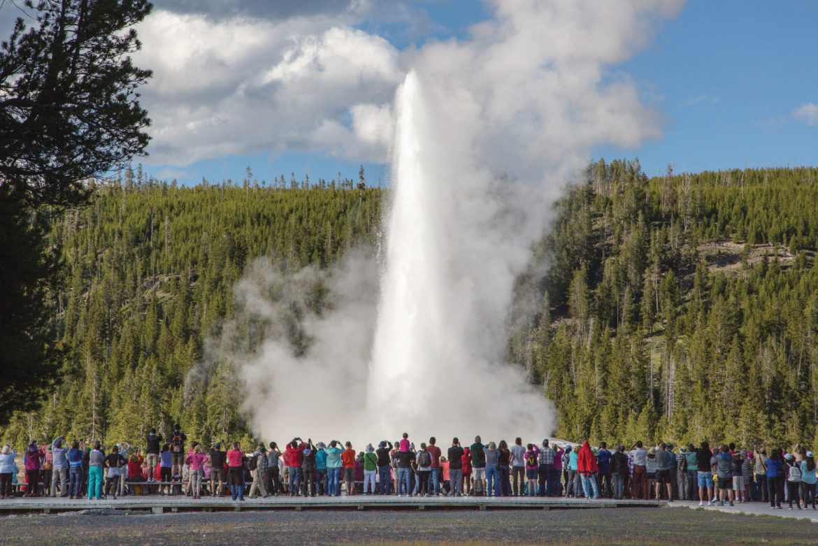 Old Faithful Geyser in Yellowstone is just one spectacle in the spectacular national park.