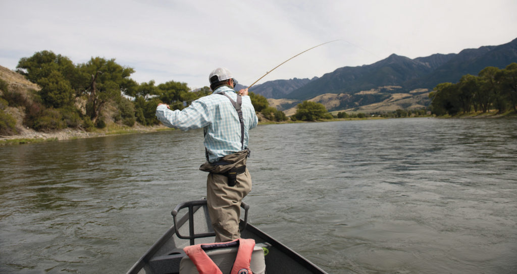 Fly-fishing on the Yellowstone River and others in the area is as good as it gets.