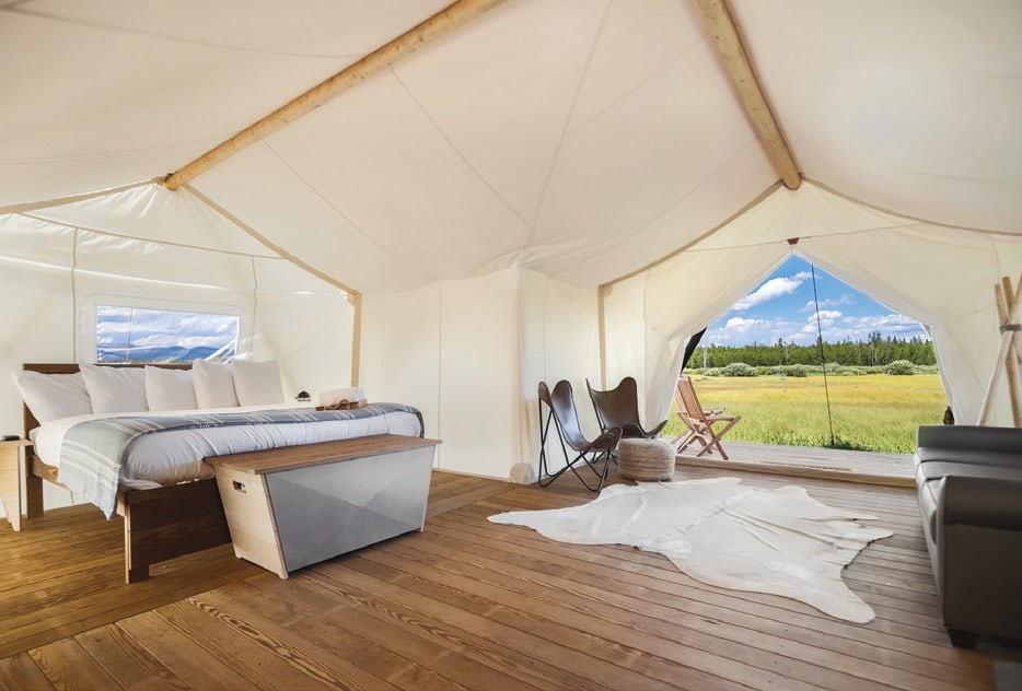 The tent resort, Under Canvas, is a great way to experience the West.