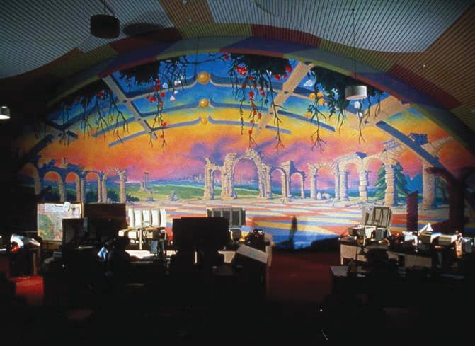 Henk Pander’s mural on the wall of the Kelly Butte Civil Defense Command Center.