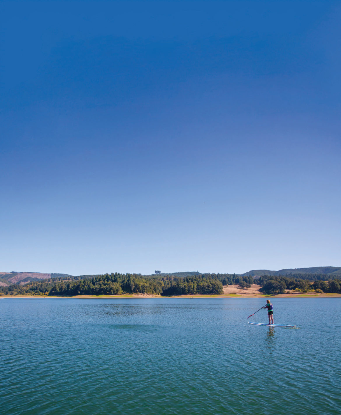 Henry Hagg Lake is a great option for year-round paddling.