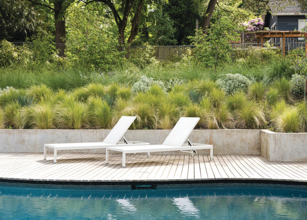 Simple pool decking and styling.