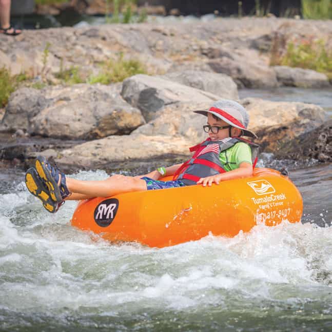 Bring or rent inflatables on the Deschutes River in Bend.