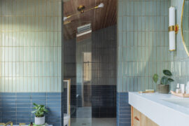 Designer Max Humphrey pulled ocean and sage colors from Manzanita and found the tile to make it work.
