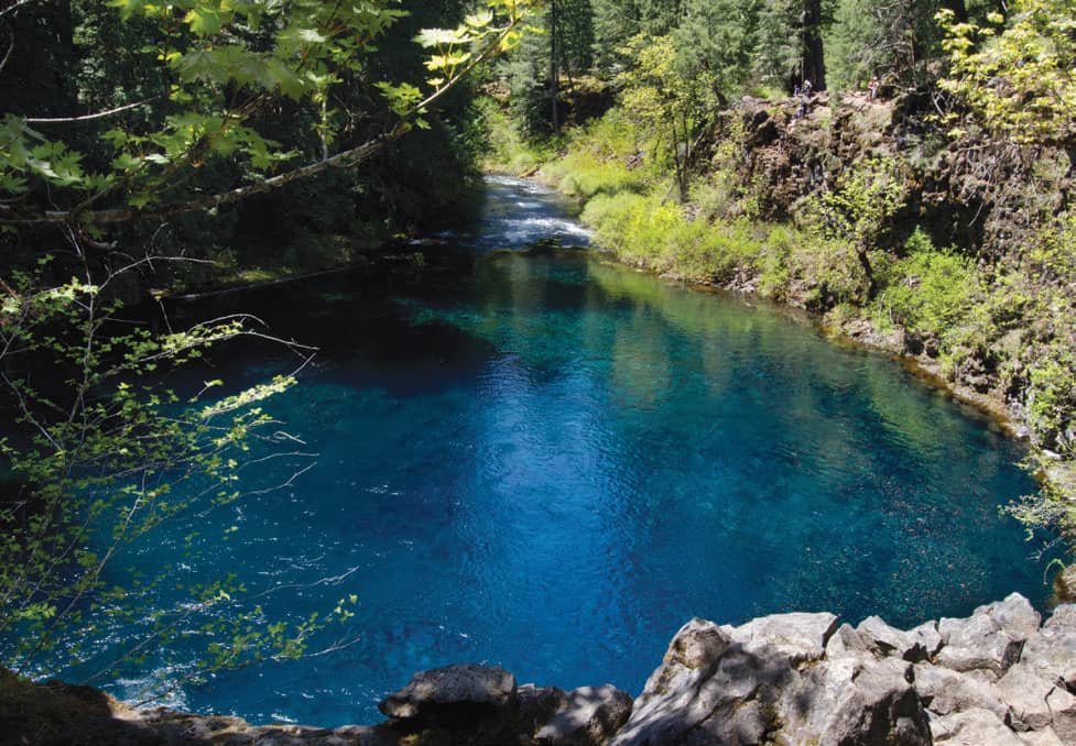 Blue Pool, or Tamolitch, is a true wonder along the trail.