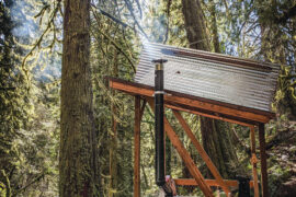 Chris Martini's first wood-burning hot tub on Mount Hood