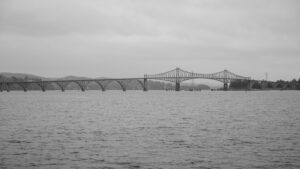 At 5,305 feet in length, the Coos Bay Bridge is the longest of the coastal McCullough bridges.