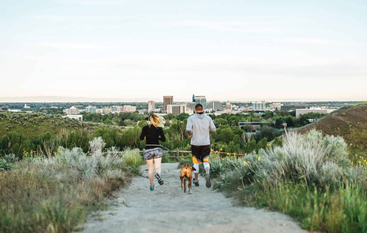 The trail networks around Boise make it a mecca for runners and their dogs.