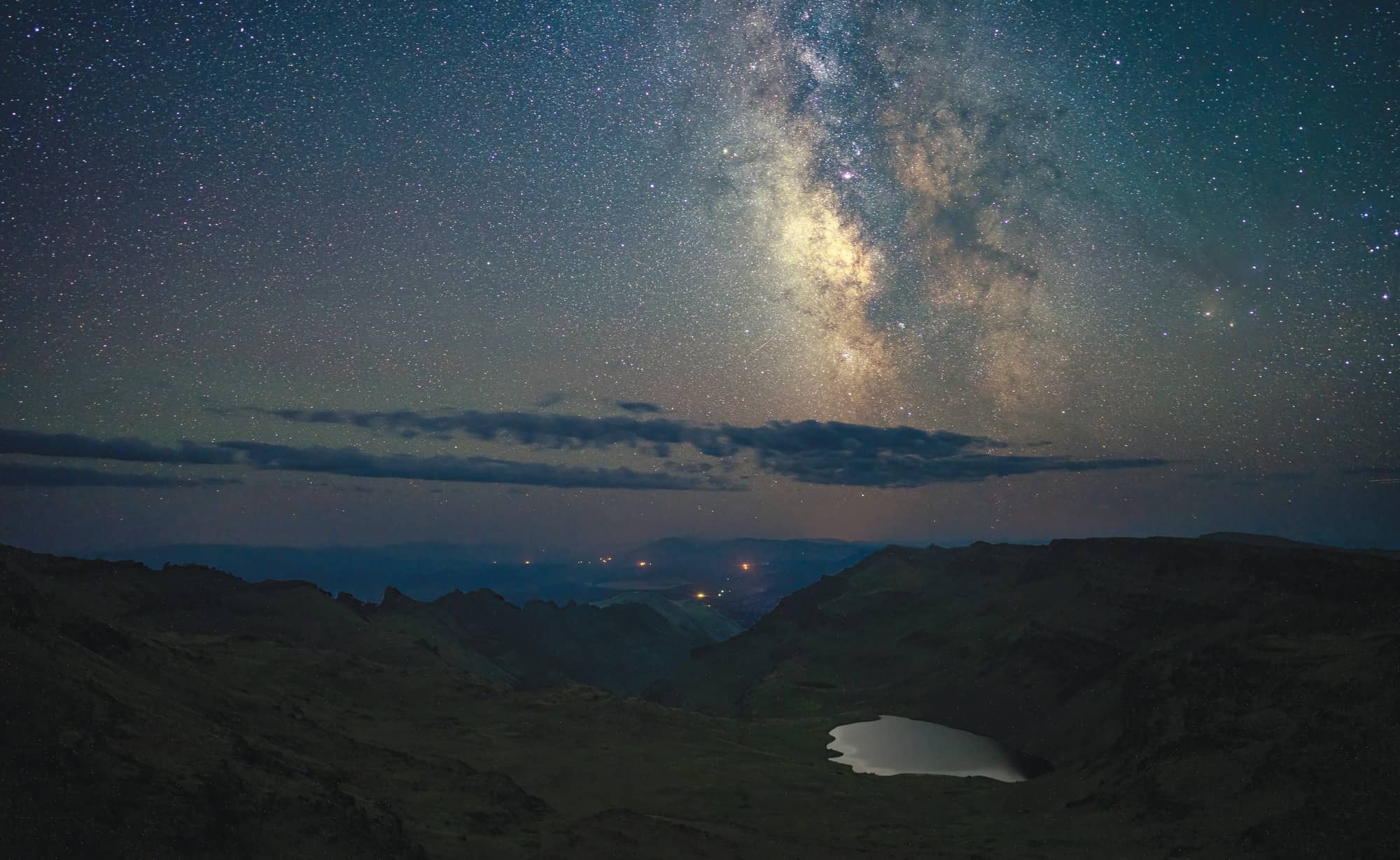 Steens Mountain at night.