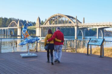 Florence, on the Oregon Coast, is a small-scale romantic town for any season.