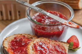 Oregon sunshine in a jar – strawberry jam.