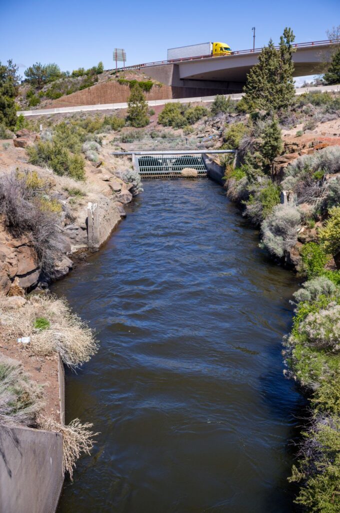 Irrigation canals meander through Bend and into the High Desert.