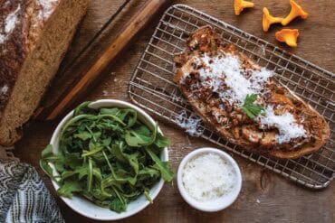 Chanterelle Sauté on toasted sourdough.